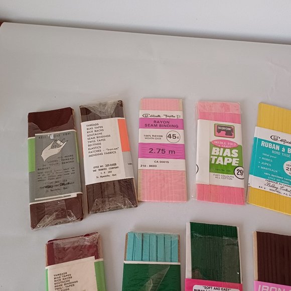 Vintage Seam Binding and Hem Facing Ribbons - Picture 7 of 10